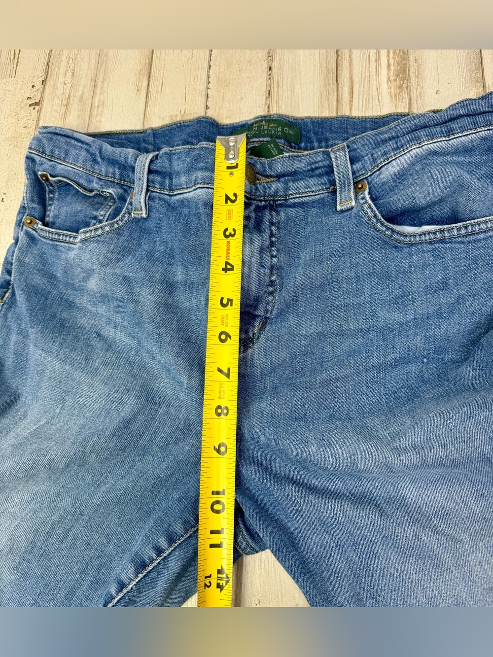 LRL Lauren Jeans Co Ralph Lauren 14 Classic Straight Jeans Blue 33x28 - Picture 8 of 11